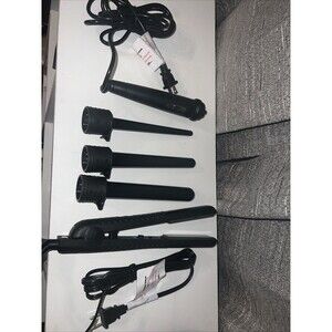Herstyler 3P Curling + Super Styler Hair Straightener Flat Iron 500F. EUC